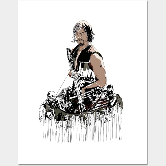 Daryl Dixon Wall Art by huebucket